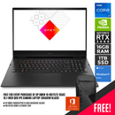 HP OMEN 16-B0175TX 165HZ GAMING LAPTOP (SHADOW BLACK) | 16.1" QHD | i7-11800H | 16GB DDR4 | 1TB SSD | RTX 3060 | WIN11 + MS OFFICE HOME & STUDENT 2019 + HP OMEN TRANSCEPTOR BACKPACK (BLACK) - DataBlitz