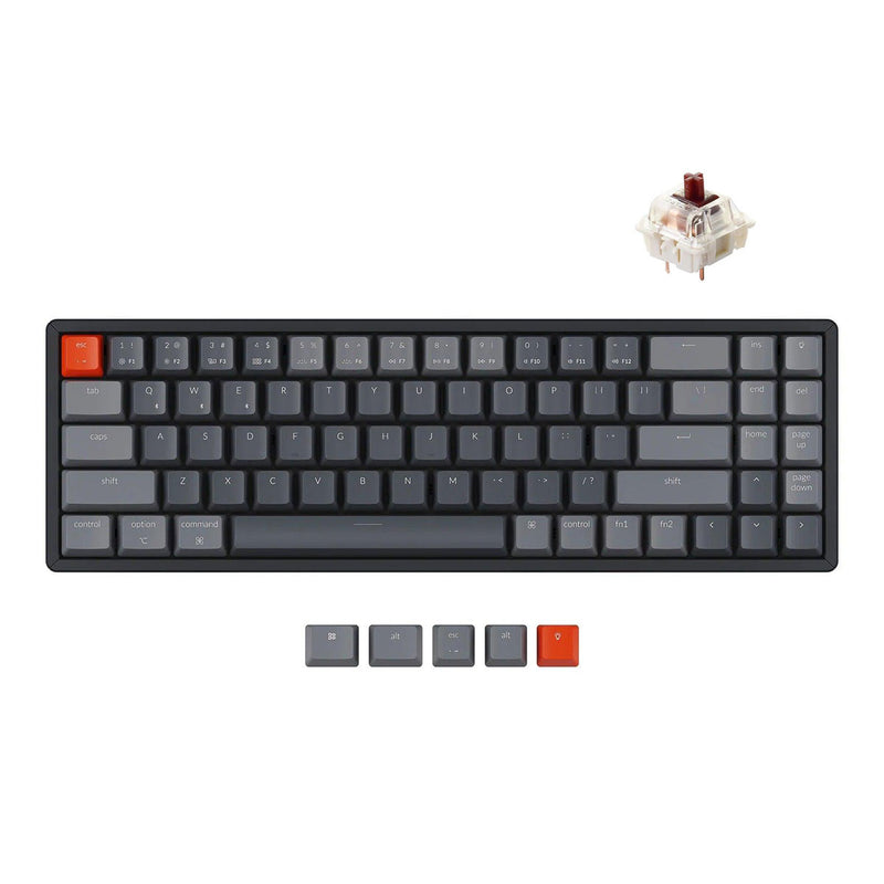 Keychron K14 RGB Backlight Aluminum Hot-Swappable Wireless Mechanical Keyboard (Brown Switch) (K14J3)