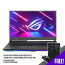 ASUS ROG STRIX G17 G713QM-HX112T GAMING LAPTOP | 17.3" FHD | RYZEN 9 5900HX | 8GB DDR4 | 1TB SSD | RTX 3060 | WIN10 + ROG BACKPACK + ASUS ROG GAMING MOUSE - DataBlitz