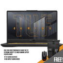 ASUS TUF F17 FX706HM-HX027T GAMING LAPTOP (ECLIPSE GRAY) | 17.3" FHD | i7-11800H | 16GB DDR4 | 512GB SSD | RTX 3060 | WIN10 + P304 TUF GAMING M5 V2 + PALM REST + TUF STICKER + TUF GAMING BACKPACK - DataBlitz