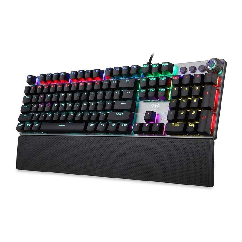 Aula Wind F2058 Wired Mechanical Gaming Gray Keyboard (Blue Switch) - DataBlitz