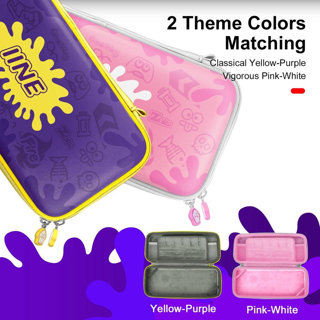 NSW IINE Storage Bag For N-Switch / N-Switch OLED (Splatoon 3 Pink/White) (L712) - DataBlitz