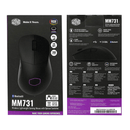 COOLER MASTER MM731 WIRELESS LIGHTWEIGHT GAMING MOUSE W/ OPTICAL SWITCHES (BLACK) - DataBlitz