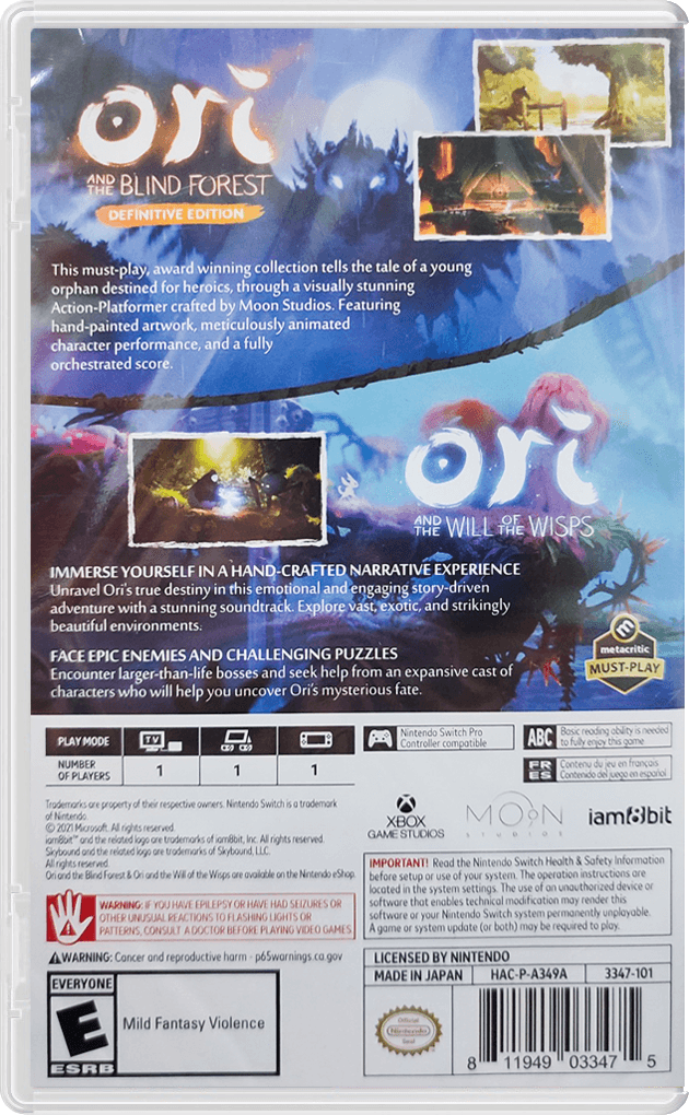 Nintendo Switch Ori The Collection