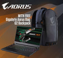 GIGABYTE AORUS 15P KD-72S1223GH GAMING LAPTOP (BLACK) | 15.6" FHD | i7-11800H | 16GB DDR4 | 512GB SSD | RTX 3060 | WIN10 + GIGABYTE AORUS G2 BACKPACK (BLACK) - DataBlitz