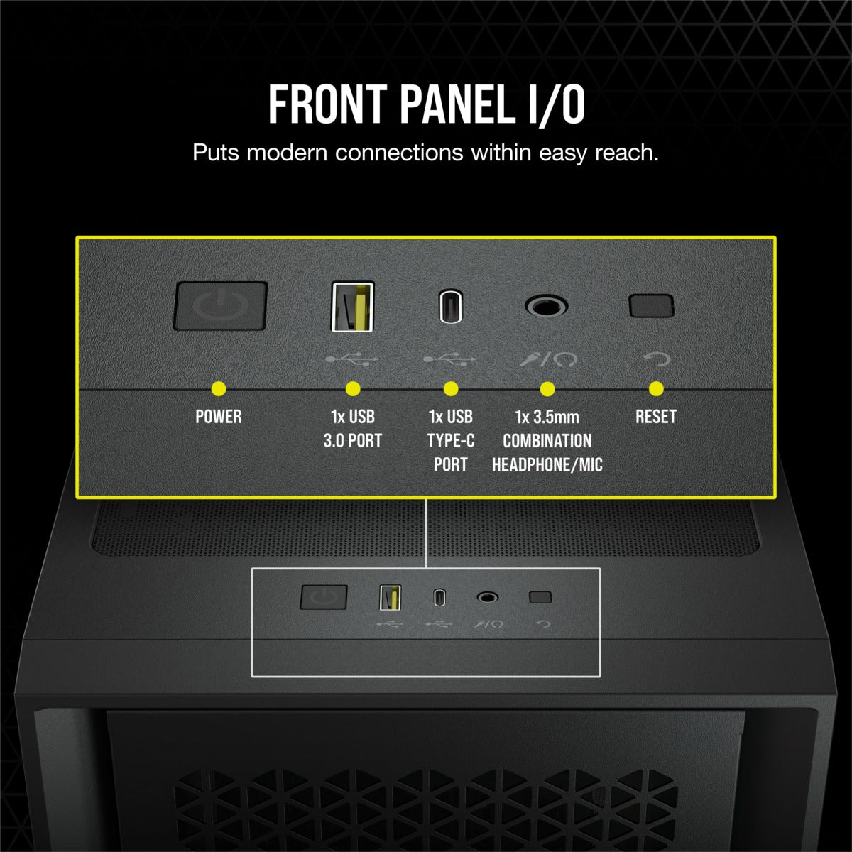 Corsair 4000D Airflow Tempered Glass Mid-Tower ATX Case (Black)