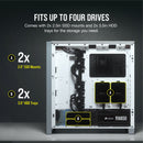Corsair 4000D Airflow Tempered Glass Mid-Tower ATX Case (White)