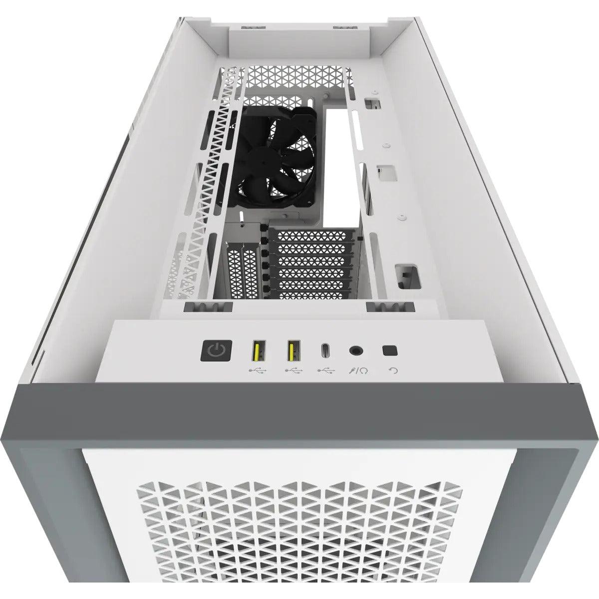 Corsair 5000D Airflow Tempered Glass Mid-Tower ATX PC Case (White) - DataBlitz