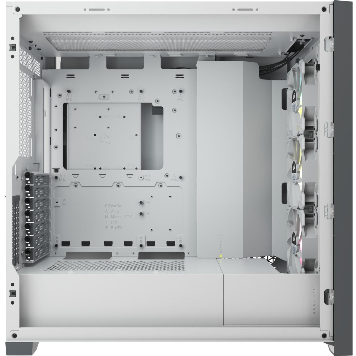 Corsair iCue 5000X RGB Tempered Glass Mid-Tower ATX PC Smart Case