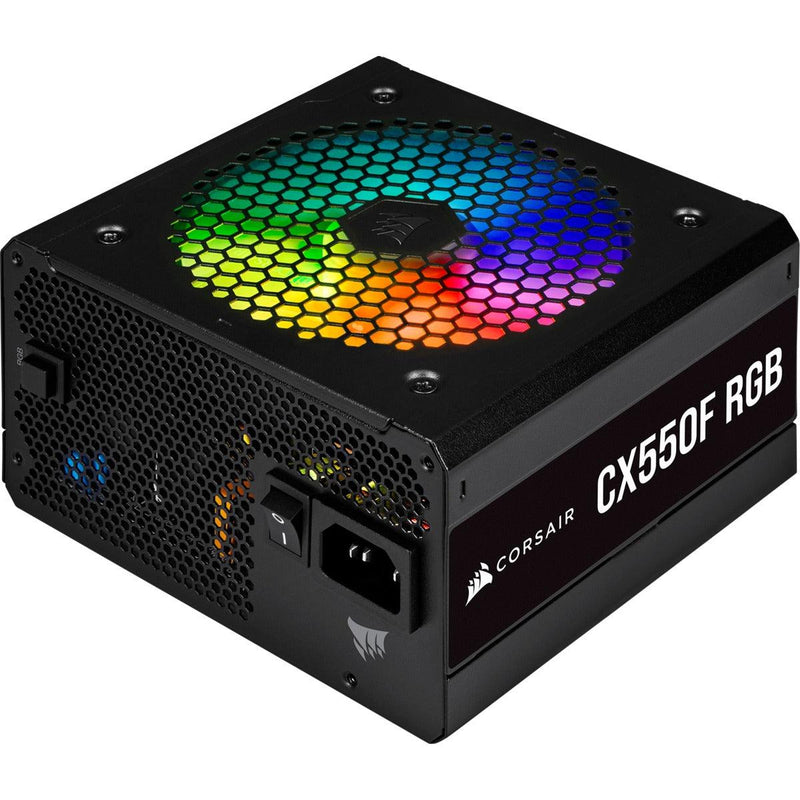 Corsair CX-F RGB Series CX550F RGB ATX Power Supply (Black) - DataBlitz