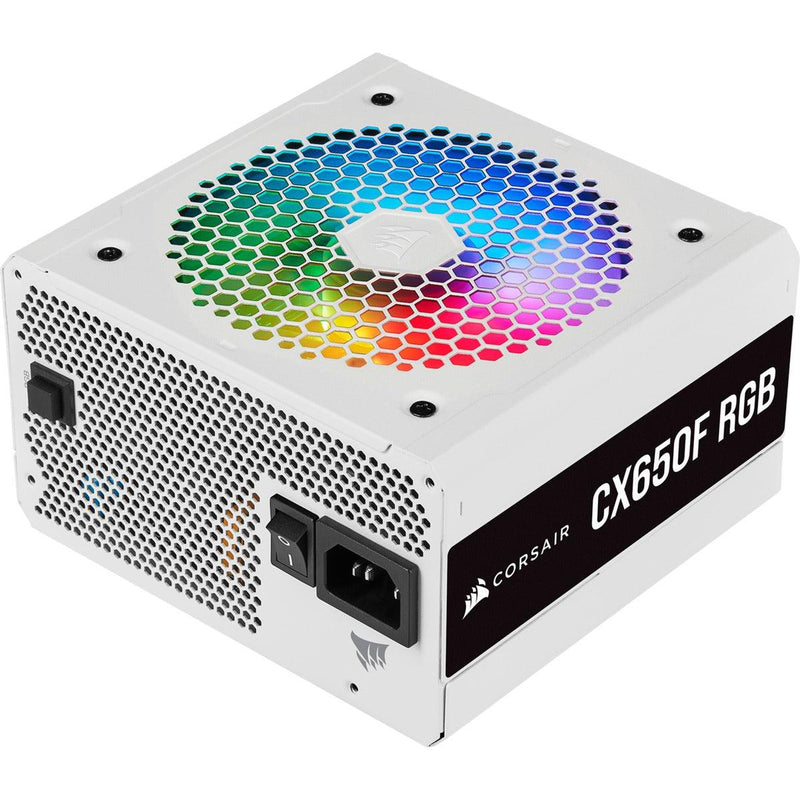 Corsair CX-F RGB Series CX650F RGB ATX Power Supply (White) - DataBlitz