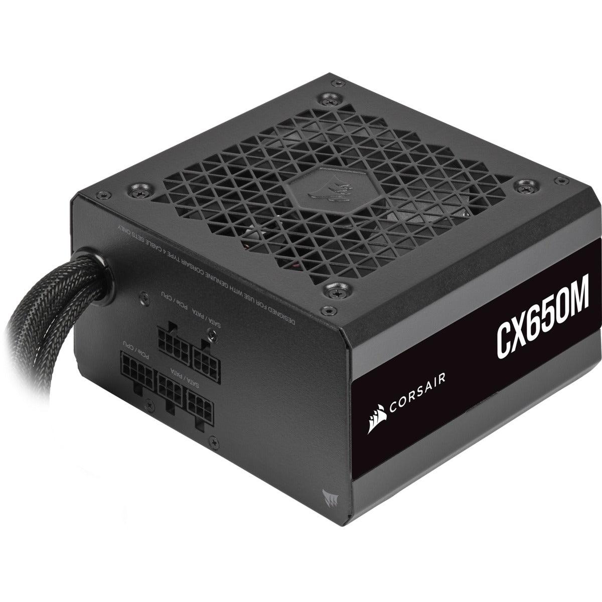 Corsair CX-M Series CX650M Semi-Modular ATX Power Supply (Black) - DataBlitz