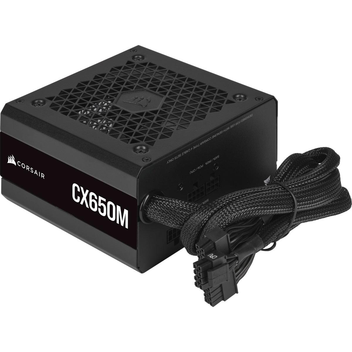 Corsair CX-M Series CX650M Semi-Modular ATX Power Supply (Black) - DataBlitz