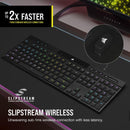 Corsair K100 Air Wireless RGB Ultra-Thin Mechanical Gaming Keyboard (Cherry MX Ultra Low Profile Tactile) - DataBlitz