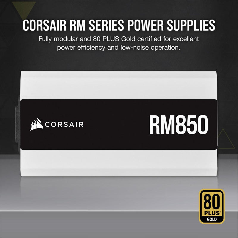 Corsair RM Series RM850 Fully Modular ATX Power Supply (White) - DataBlitz