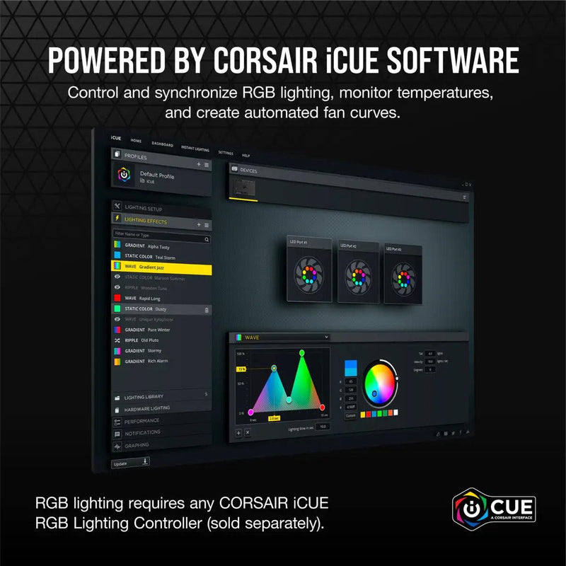 Corsair SP120 RGB Elite Performance 120mm PWM Fan (Single Pack) - DataBlitz