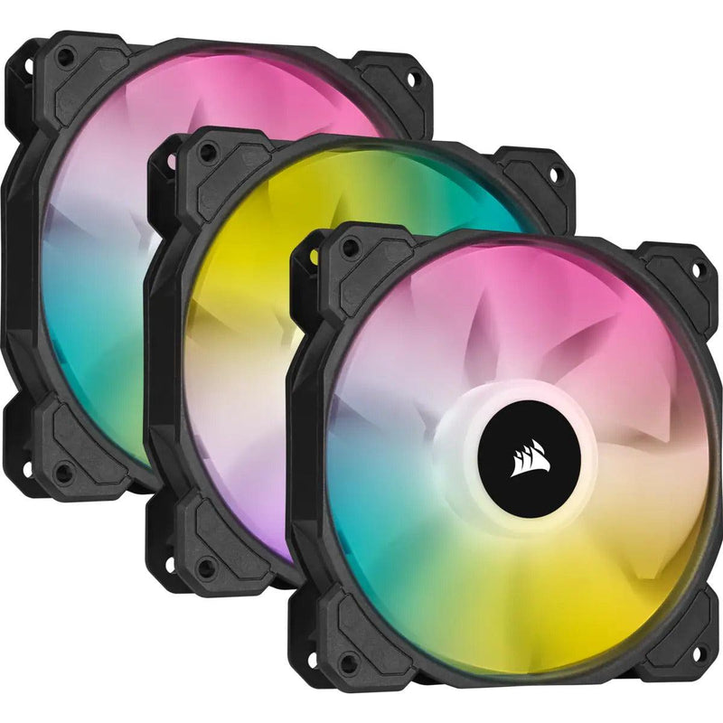 Corsair ICUE SP120 RGB Elite Performance 120mm PWM Fan With Lighting Node Core (Triple Pack) - DataBlitz