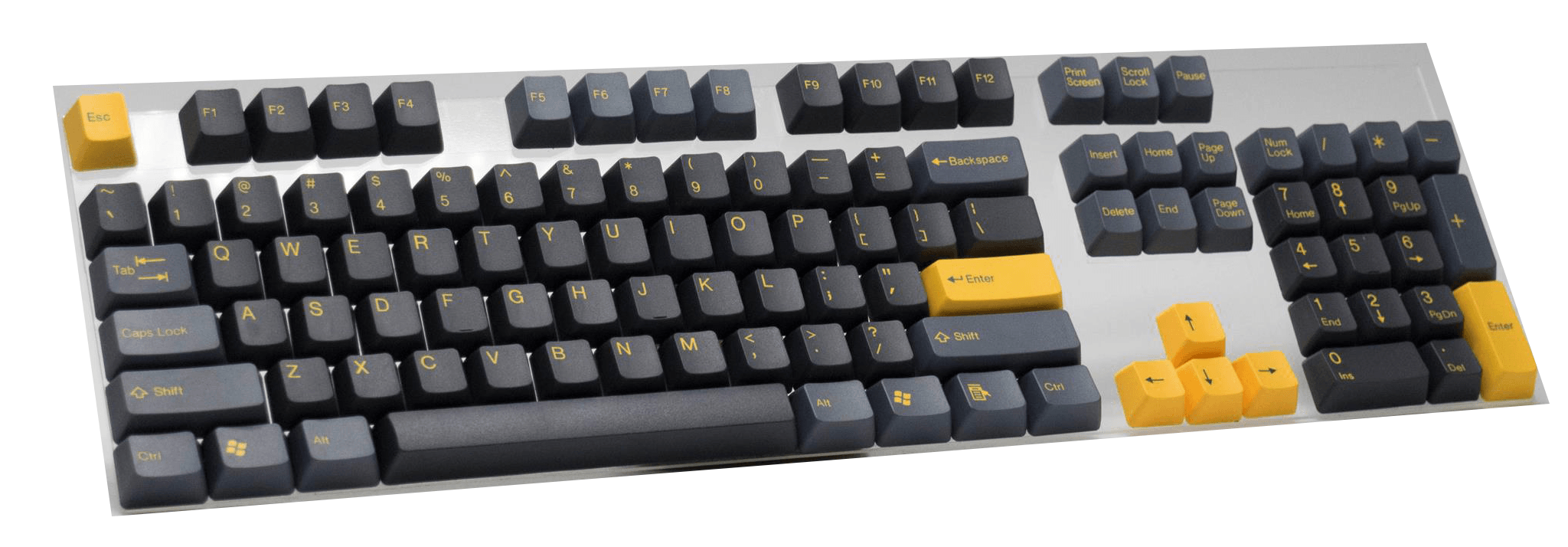 TAIHAO DOUBLE SHOT ABS KEYCAPS SET FOR CHERRY MX SWITCH (104-KEYS) (BATMAN) (BLK/DARK GRAY/YELLOW) (C01BK303) - DataBlitz