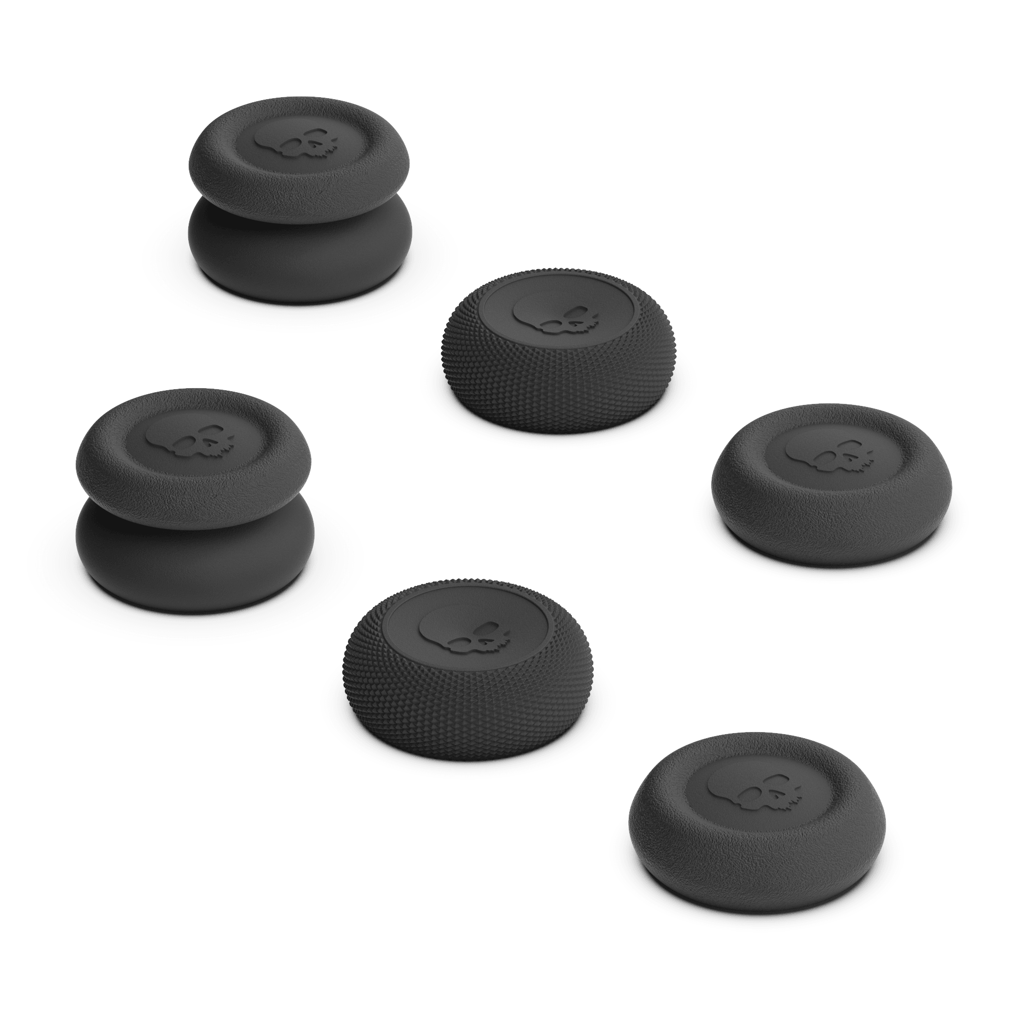 Skull & Co. NSW Thumb Grip for Switch Pro/PS4/PS5 Controller (Black) (Set Of 6) - DataBlitz