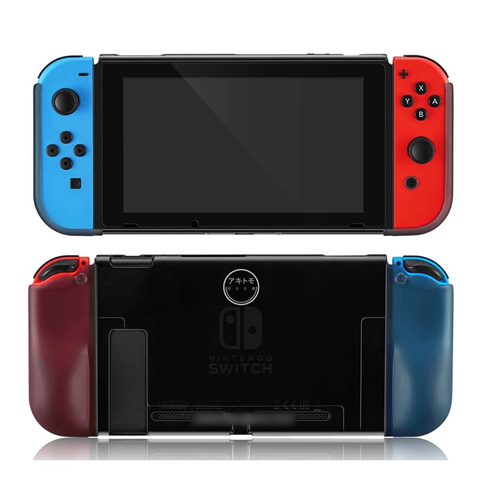 AKITOMO NSW CONSOLE PC COVER + JOYCON (L/R) TPU COVER BLACK (AKSW-105B) - DataBlitz