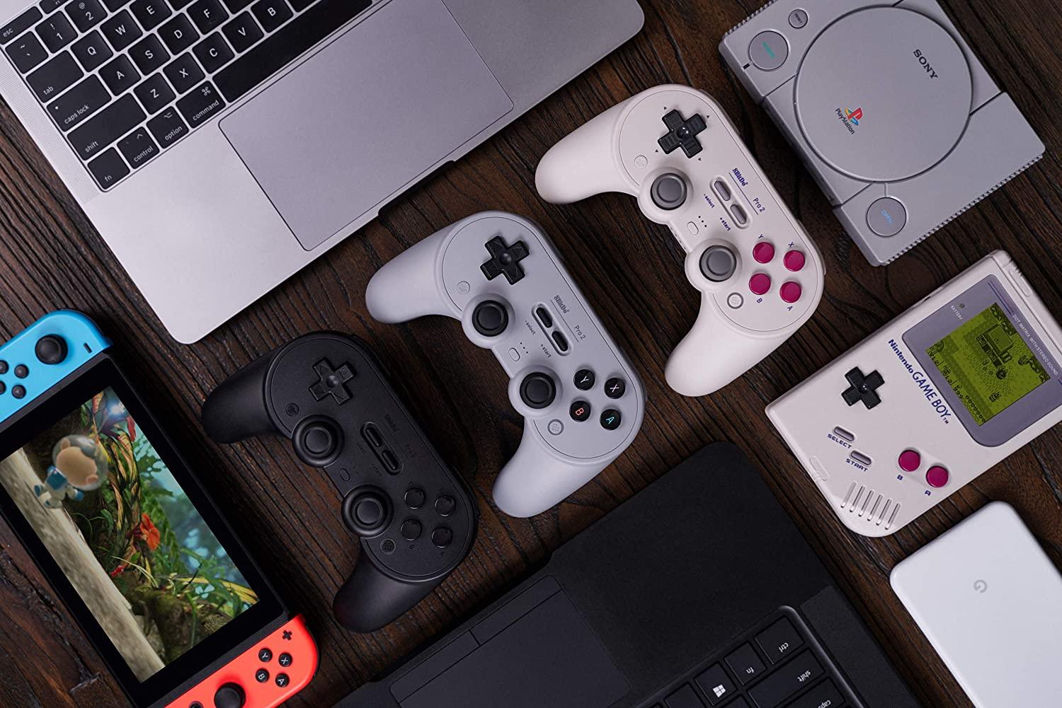 8BITDO PRO 2 BLUETOOTH GAMEPAD (BLACK EDITION) (SWITCH/WINDOWS/ANDROID/MACOS/STEAM) - DataBlitz