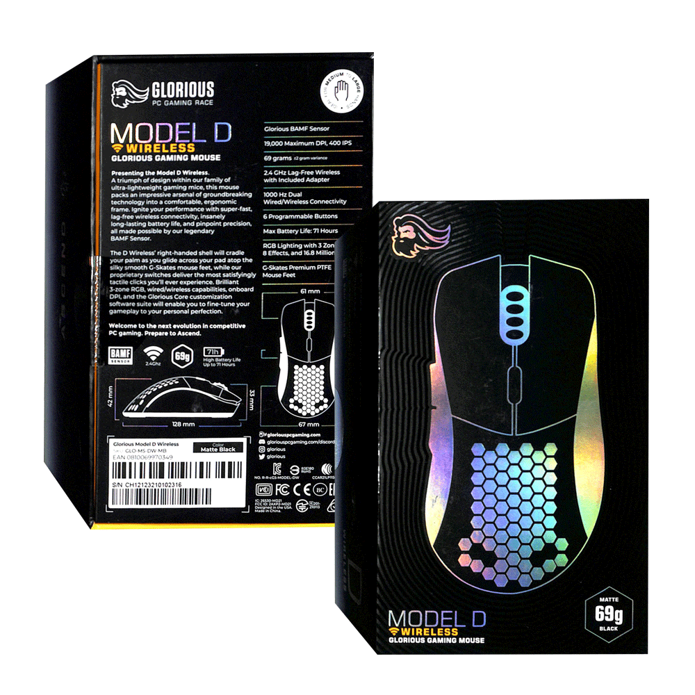 GLORIOUS MODEL D WIRELESS (MATTE BLACK) - DataBlitz