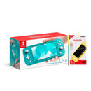 Nintendo Switch Lite Console Turquoise + Dobe Glass Film 9H (TNS-19118) Bundle - DataBlitz