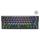 KEMOVE DK61 SHADOW BLACK HOT-SWAPPABLE RGB BACKLIT WIRED/BLUETOOTH MECHANICAL KEYBOARD (GATERON BLUE SWITCH) - DataBlitz