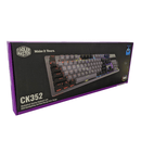 COOLER MASTER CK352 MECHANICAL GAMING KEYBOARD WITH RGB BACKLIGHTING AND DUAL KEYCAP COLOR DESIGN (BLUE SWITCH TACTILE, CLICKY) - DataBlitz