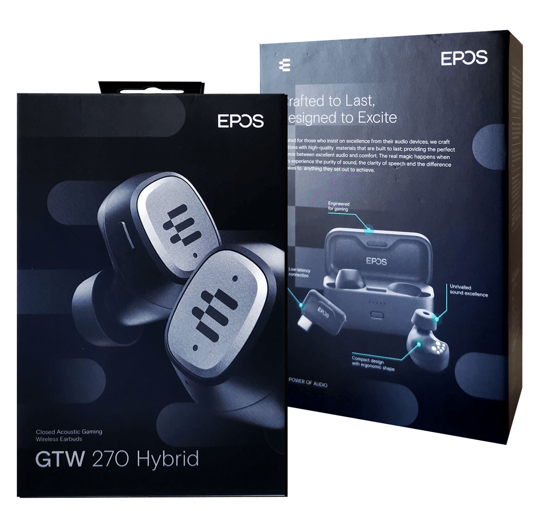 Epos GTW 270 Hybrid Closed Acoustic Gaming Wireless Earbuds - DataBlitz