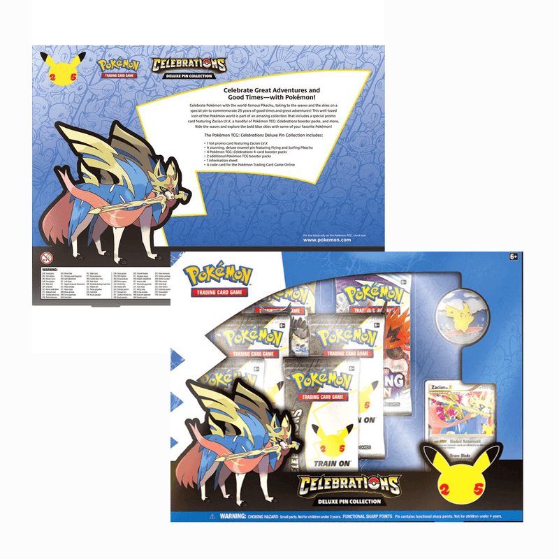 POKEMON TRADING CARD GAME 25TH ANNIVERSARY CELEBRATIONS DELUXE PIN COLLECTION (290-80942) - DataBlitz