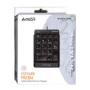 A4TECH FK13M FSTYLER SLEEK NUMERIC KEYPAD (BLACK) + 70CM RETRACTABLE CABLE - DataBlitz