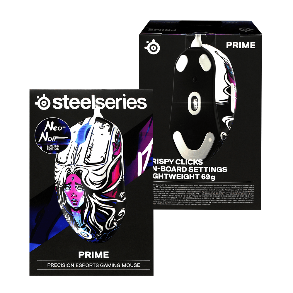 STEELSERIES PRIME PRECISION ESPORTS NEO NOIR LIMITED EDITION GAMING MOUSE (PN62535) - DataBlitz