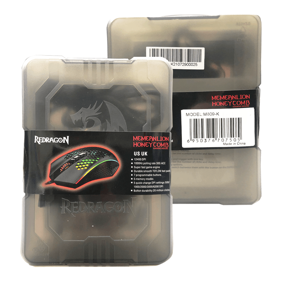 REDRAGON MEMEANLION HONEYCOMB RGB WIRED GAMING MOUSE (M809-K) - DataBlitz