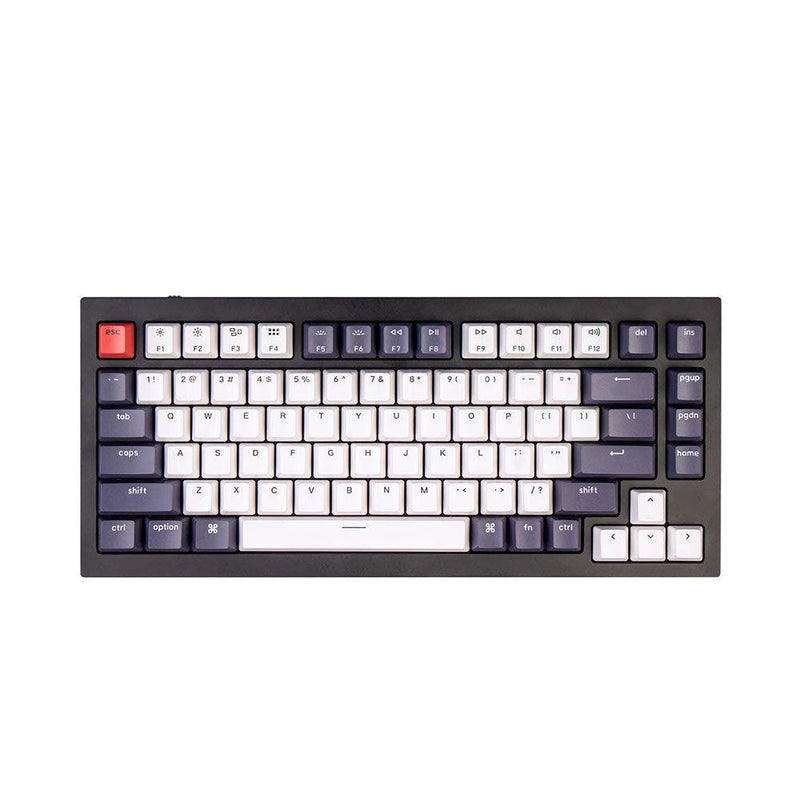 Keychron Q1 QMK Custom Mechanical Carbon Black Keyboard (Gateron Phantom Blue Switch) (Q1C2) - DataBlitz