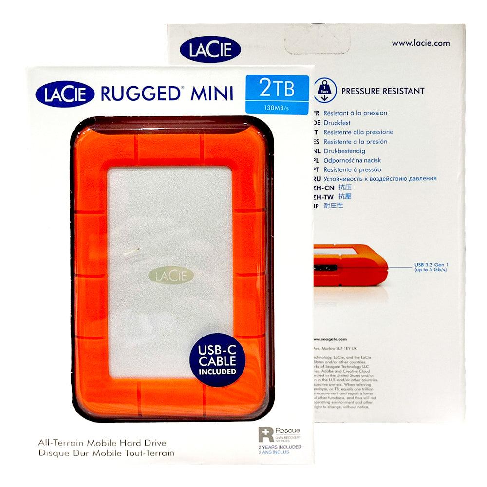 Seagate Lacie Rugged Mini 2TB USB All-Terrain Mobile Hard Drive (LAC9000298)