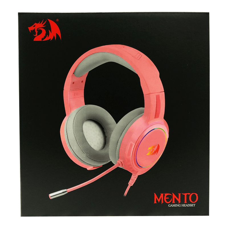 Redragon Mento RGB Stereo Wired Gaming Headset (Pink) (H270-P) - DataBlitz