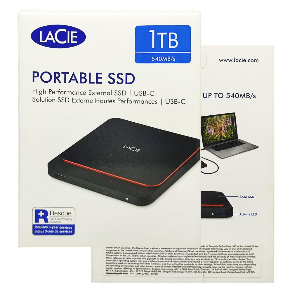 SEAGATE LACIE 1TB USB 3.1 GEN.2 TYPE-C HIGH PERFORMANCE PORTABLE EXTERNAL SSD (STHK1000800) - DataBlitz