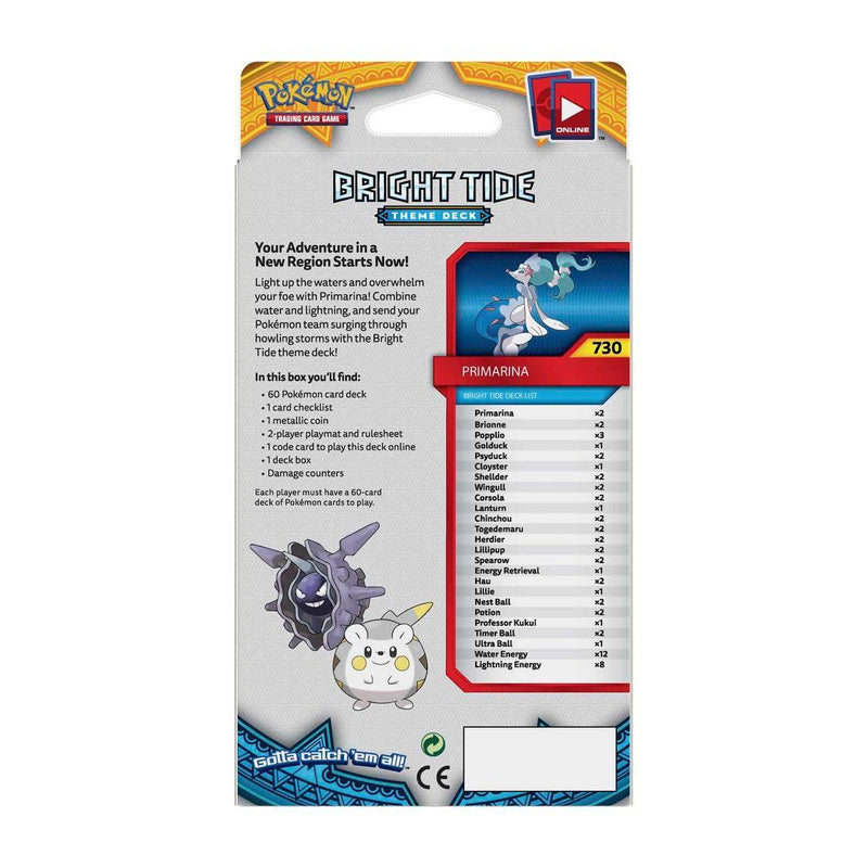 POKEMON TRADING CARD GAME SM1 SUN AND MOON THEME DECK (BRIGHT TIDE) - DataBlitz