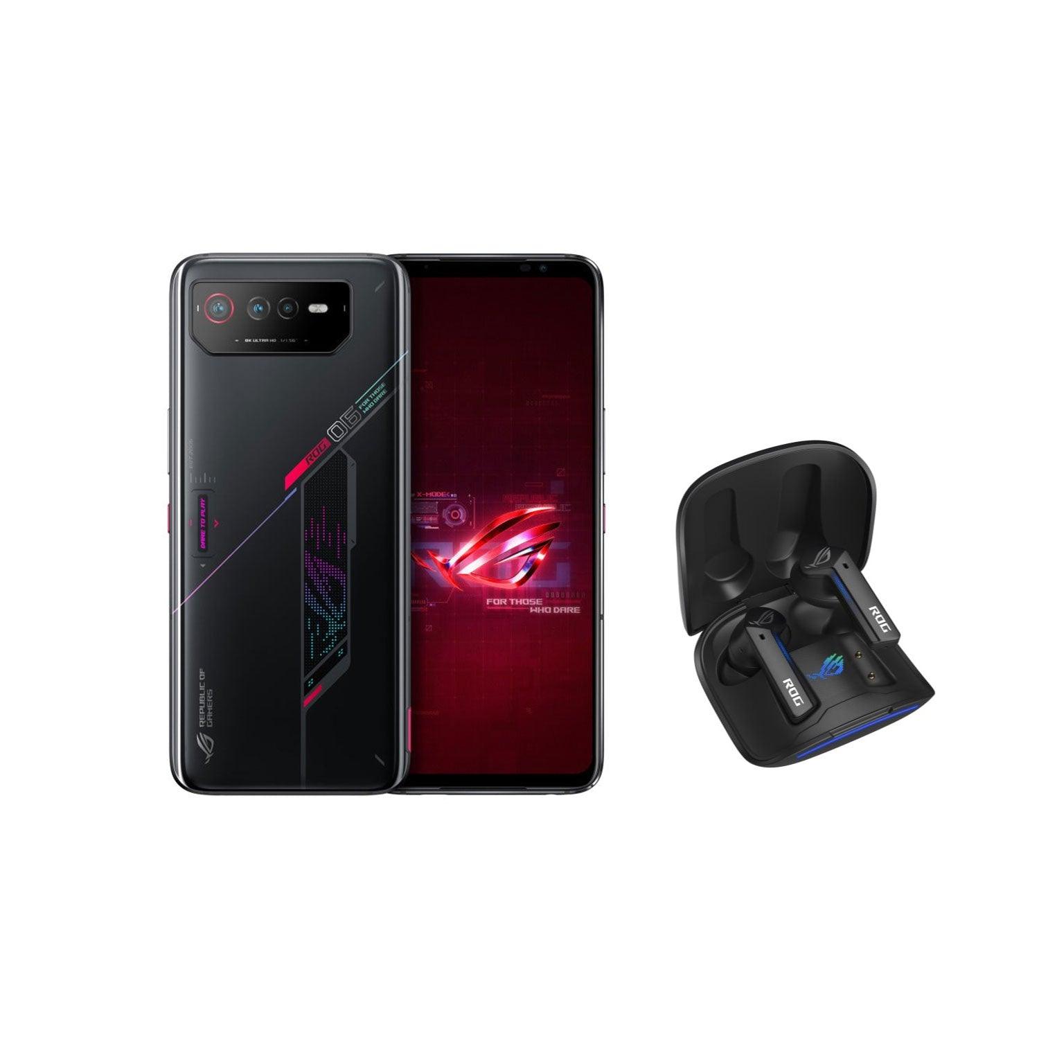 Asus ROG Phone 6 12G 256G (Black) + Asus ROG Cetra True Wireless ANC In-Ear Gaming Headphone Bundle - DataBlitz