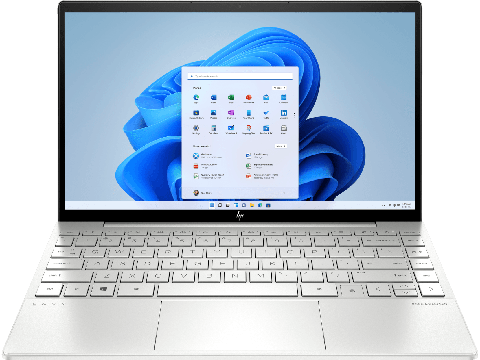 HP Envy 13-BA1522TX Laptop (Natural Silver) | 13.3”  FHD | i7-1165G7  | 16 GB DDR4 | 512 GB SSD | MX450 | Windows 11 Home | MS Office Home & Student 2021 | HP Prelude 15.6” Topload Bag - DataBlitz
