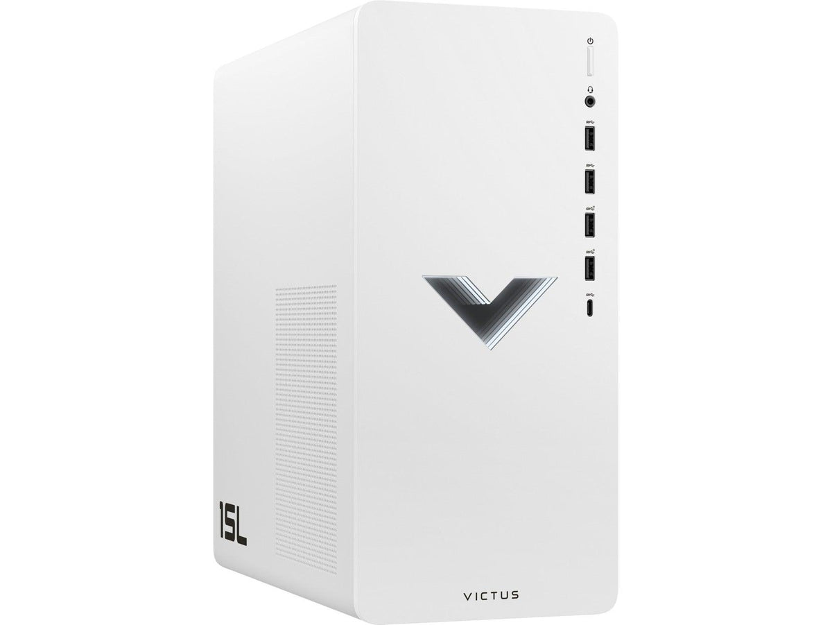 HP Victus 15L TG02-0036D 3.90GHZ 6 Cores AMD Ryzen 5 5600G 512GB SSD Gaming Desktop PC (Ceramic White) + MS Office Home & Student 2021 - DataBlitz