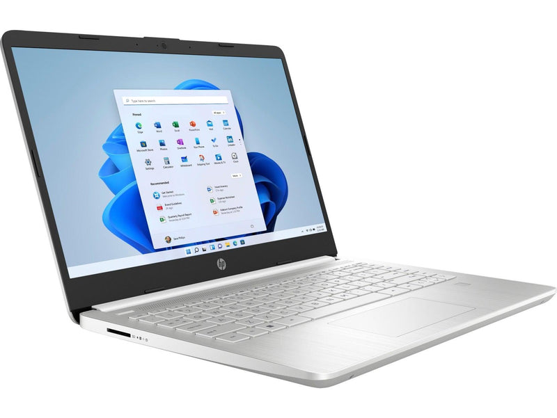 HP 14S-DQ2621TU Laptop (Natural Silver) | 14" HD | i3-1115G4 | 8 GB DDR4 | 512 GB SSD | UHD Graphics | Windows 11 Home |  MS Office Home & Student 2021 | HP Prelude 15.6”  Topload Bag - DataBlitz