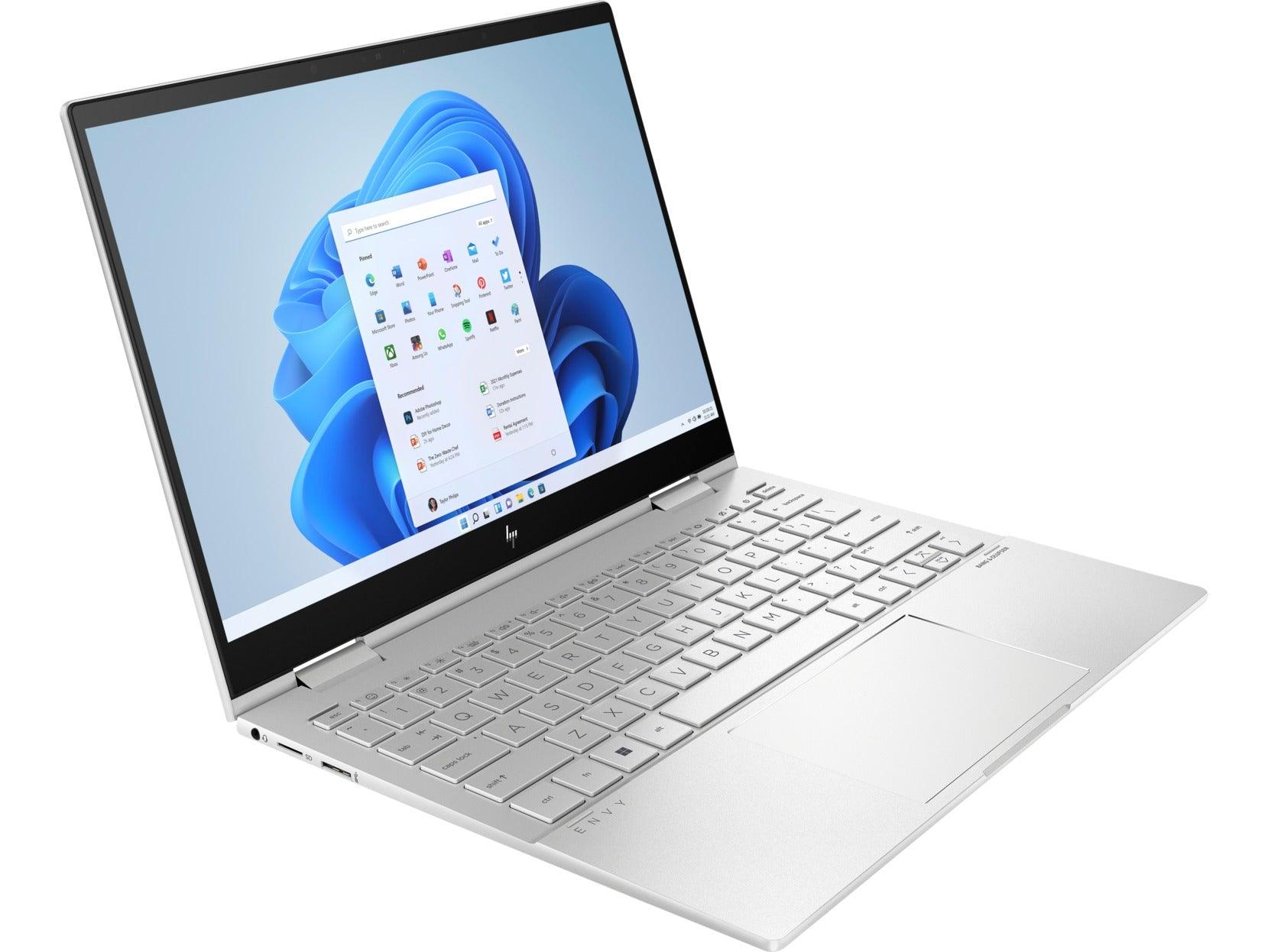 HP ENVY X360 13-BF0044TU 2-IN-1 LAPTOP (NATURAL SILVER) | 13.3" 2.8k OLED | i7-1250U | 16GB RAM DDR4 | 1TB SSD | Iris Xe Graphics | Windows 11 |MS Office H&S 2021 | HP Prelude 15.6" Topload Bag - DataBlitz