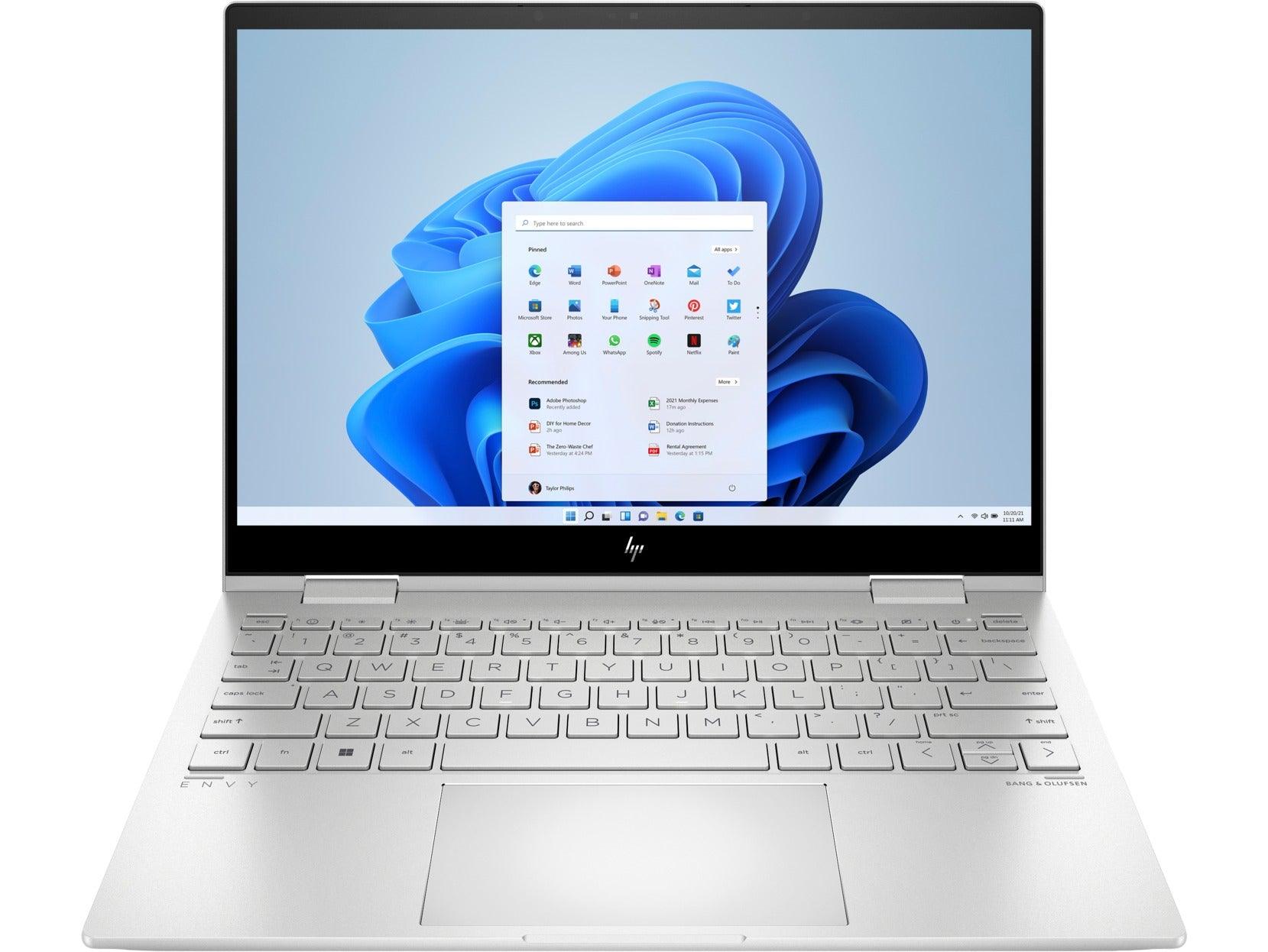 HP ENVY X360 13-BF0044TU 2-IN-1 LAPTOP (NATURAL SILVER) | 13.3" 2.8k OLED | i7-1250U | 16GB RAM DDR4 | 1TB SSD | Iris Xe Graphics | Windows 11 |MS Office H&S 2021 | HP Prelude 15.6" Topload Bag - DataBlitz