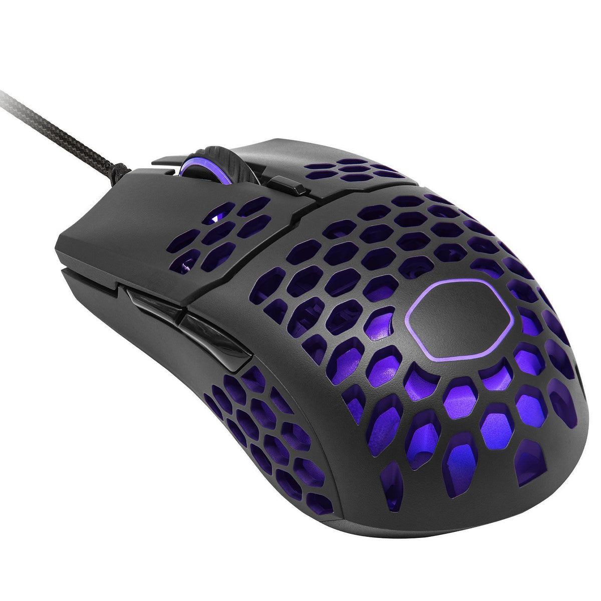 COOLER MASTER MM711 GAMING MOUSE WITH LIGHTWEIGHT HONEYCOMB SHELL, ULTRAWEAVE CABLE & RGB ACCENTS (MATTE BLACK) - DataBlitz