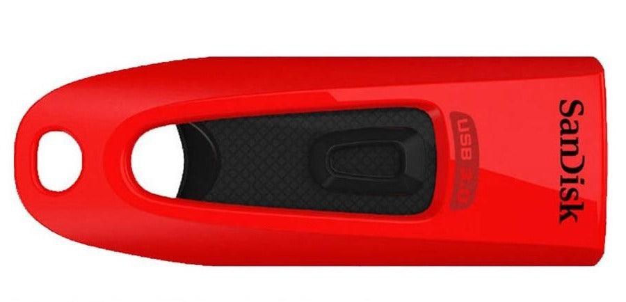 SANDISK ULTRA USB 3.0 FLASH DRIVE 64GB (BLACK/RED) - DataBlitz