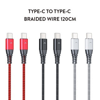 Motivo H29 Data Cable Braided Wire 120CM Type-C To Type-C (Red)