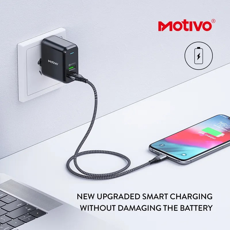 Motivo N10 Travel Adapter Charger Folding Portable Multi-Protection