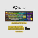 Akko Black & Gold PC98B Plus Multi-Modes RGB Mechanical Keyboard (Akko CS Crystal Wine Red) - DataBlitz